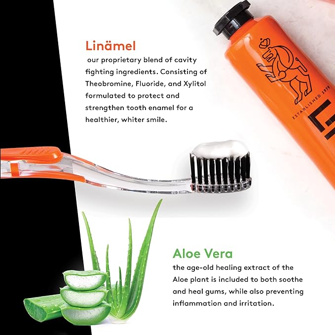 LINHART Whitening Toothpaste ? Teeth Whitening Enamel Strengthening Toothpaste with Mint Flavor (3.5 oz Pack of 3)