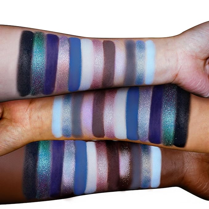 Professional Super Shiny 12 Color Eyeshadow Palette Multichrome Chameleon Eyeshadow Makeup Sparkle Duochrome &amp Matte Eye ShadowLong LastingEasily BlendableHighly Pigmented Vegan