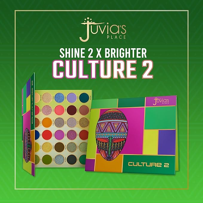 Juvia's Place Culture 2 - Eye Shadow Palette 30 Colors Long Lasting High Pigment Rich Glitter Natural Smoky Tones Matte Brown Neutral &amp Shimmering Metallic Makeup Non Fading Beauty Rich Glam