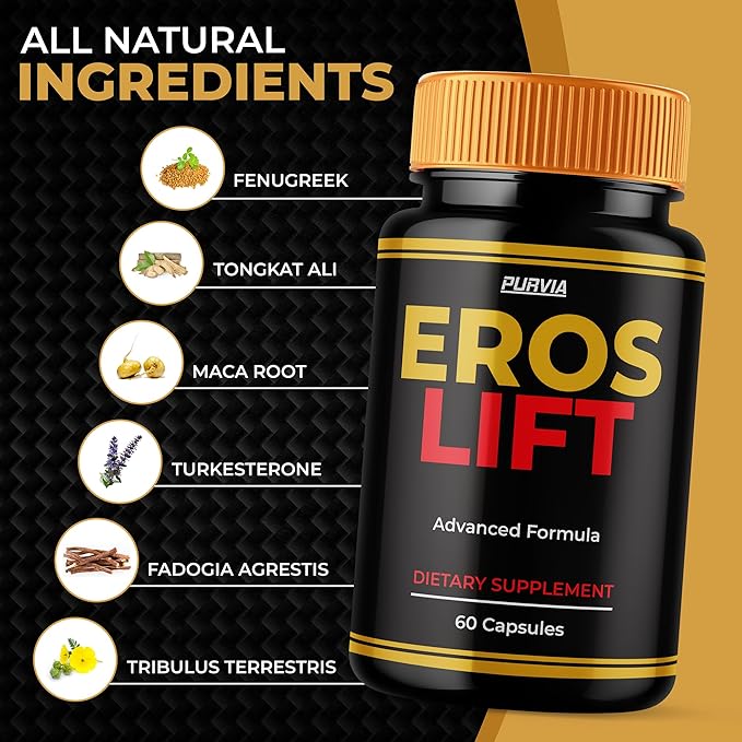 (2 Pack) Eros Lift Capsules ErosLift Supplement For Men Energy &amp Power Support Capsulas Ultra Men's Performance Pills Natural draft Health Workout Drive Fitness Endurance &amp Stamina (