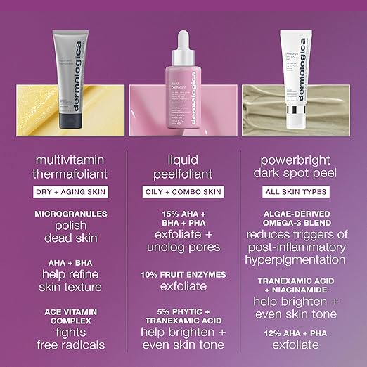 Dermalogica Multivitamin Thermafoliant Face Exfoliator Scrub with Salicylic Acid and Retinol - Anti-Aging Immediately Reveal Smoother and Fresher Skin 2.5 Oz