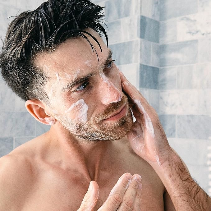 Brickell Men's Products Daily Advanced Face Care Routine I Gel Facial Cleanser Wash Face Scrub Facial Moisturizer Lotion Natural and Organic Men's Skin Care Gift Set Scented