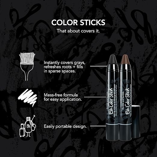 Bumble and bumble. Color Stick Gray Hair + Root Cover Up in Natural Brown + Black Shades Touch Up Stick