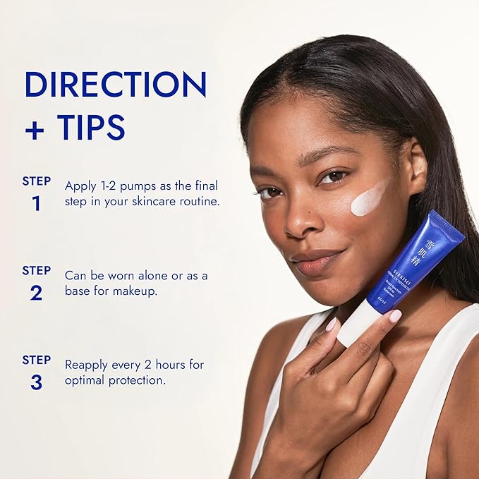 SEKKISEI Herbal UV Defense Gel for Face Broad Spectrum Sunscreen SPF40 1 Ounce