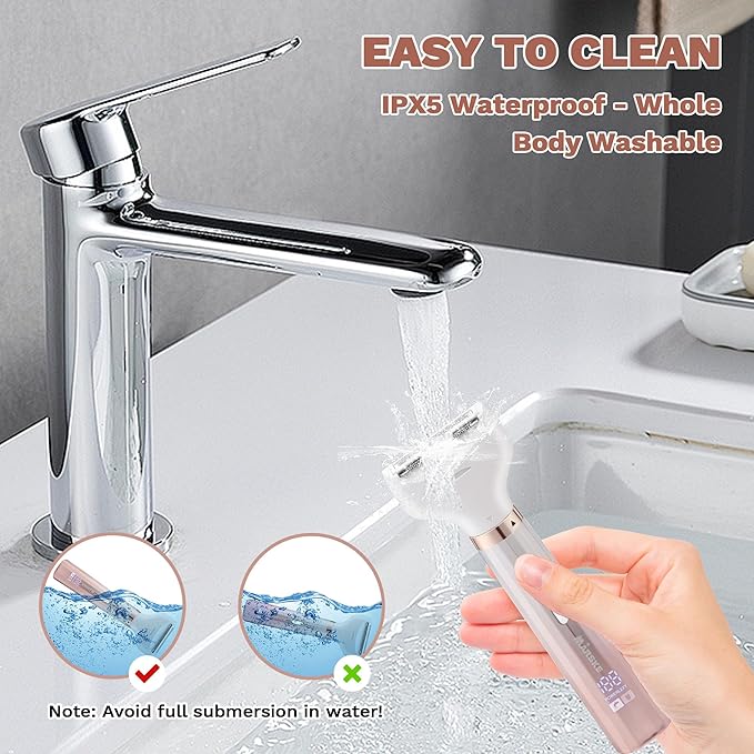 Electric Razors for Women 5 in 1 Bikini Trimmer for Women Wet/Dry Electric Shaver Painless Womens Razor Shavers Facial Hair Removal for Face Nose Eyebrow Arms Armpit Legs Pubic Area