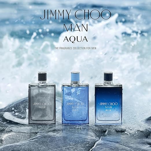 JIMMY CHOO - Man Aqua Eau de Toilette - Men's Fragrance - Fougere Marine Woody - With notes of Grapefruit Clary Sage &amp Salty Moss