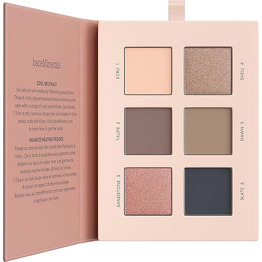 bareMinerals Mineralist Eyeshadow Palette Six Richly Pigmented Shades Ultra-Blendable Talc-Free Vegan Crease-Proof Wear