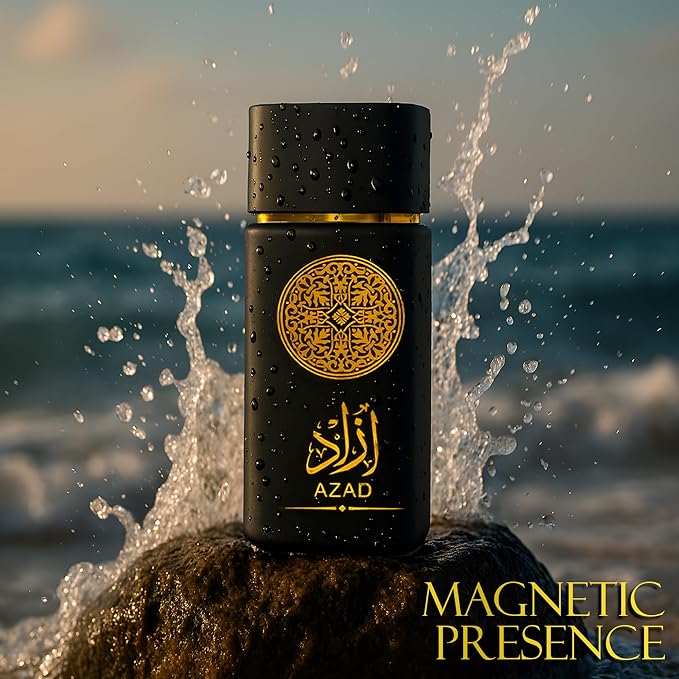 AZAD Men's Perfume Set 2 x 100ml Eau de Parfum | Spicy Woody Fragrance with Tobacco Coffee &amp Vanilla | Bold &amp Sophisticated Scent for Men | Long Lasting Gift Set (AZAD&ampHunter Platina)