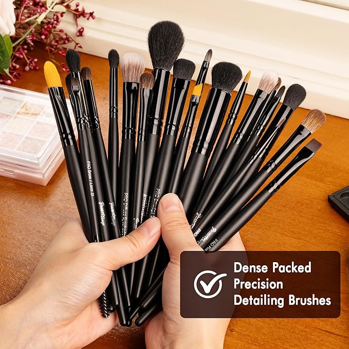 Bueart Design 32PCS Professional Makeup Brushes SetMakeup brushes Kit with Premium soft hair for FoundationPowderCreamBlushContourConcealerBronzerEyeshadowBlending For Pro Make up