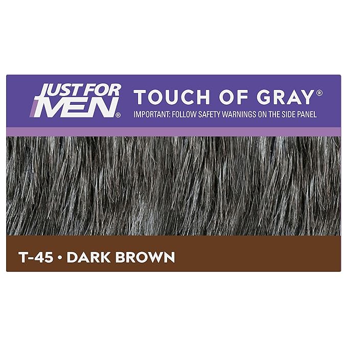JUST FOR MEN Touch of Gray Hair Treatment T-45 Dark Brown 2 Pack