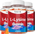 L-Lysine 1000mg Gummies - Supports Skin Lip Vegan Gluten Free 60 Chewable Lysine for Adults Vitamins Tissue Health &amp Immune System Amino Acid Vitamin Supplement &amp Complex Supplements (3
