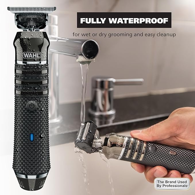 Wahl USA Pro Series High Visibility Skeleton Style Trimmer Lithium-Ion Cordless USB Rechargeable All in One Shaving &amp Close Cutting Beard Trimmer for Men with Near Zero Gap Blade ? 3026018