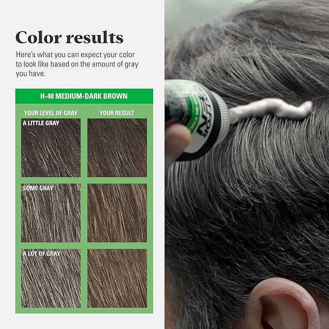 Just For Men Shampoo In Color Hair Color for Men with Keratin and Health & Beauty > Health Care > Vitamins & Supplements > Vitamins > Vitamin E for Stronger Hair Restores Natural Hair Color Medium-Dark Brown H-40 Pack of 3