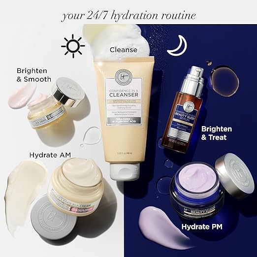 IT Cosmetics Confidence in Your Beauty Sleep Night Cream - Anti-Aging Face Moisturizer Ceramides &amp Hyaluronic Acid Visibly Improves Fine Lines Wrinkles Dryness Dullness &amp Loss of Firmness