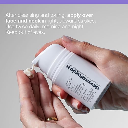 Dermalogica Stabilizing Repair Cream Face Moisturizer for Sensitive Skin with Cica - Strengthens Soothes and Repairs Skin Barrier