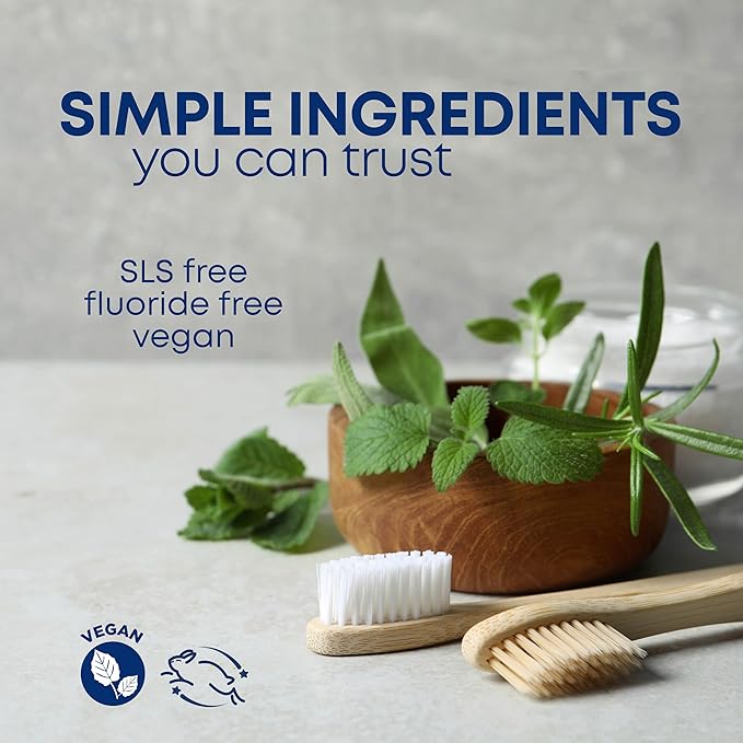 Kiss My Face Sensitive Toothpaste Gel Citrus Mint Gel Protection for Sensitive Teeth and Gums with Tea Tree Oil Aloe and Iceland Moss Fluoride Free Vegan 4.5 oz 6 Pack