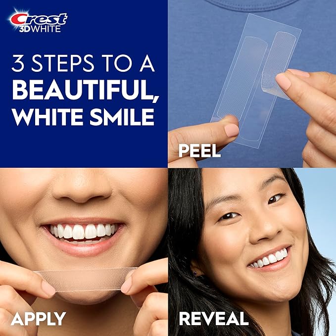 Crest 3D Whitestrips Sensitive At-Home Teeth Whitening Kit 18 Treatments Gently Removes 15 Years of Stains Crest Whitestrips Teeth Whitening Kit
