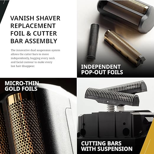 Wahl Professional Vanish Foil Head &amp Cutter Bar Replacement High-Performance Shaver Accessories