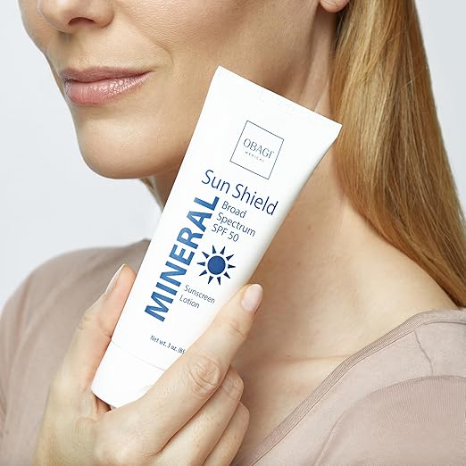 Obagi Sun Shield Hypoallergenic Mineral Sunscreen ? Broad Spectrum SPF 50 Protection from the Sun ? Sheer Quick-Absorbing Formula ? 3 oz