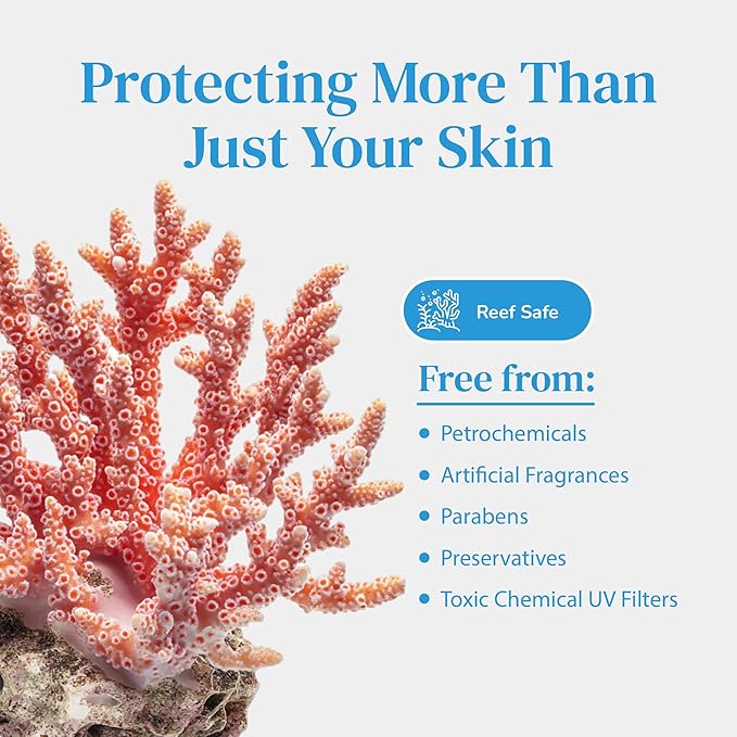 Mineral Face Sunscreen SPF 50 Tinted Aussie Zinc Oxide Sunblock with Hydrating Hyaluronic Acid Reef Safe Natural Vegan Australian Made 80min Water Resistant Unscented 100g 3.4oz