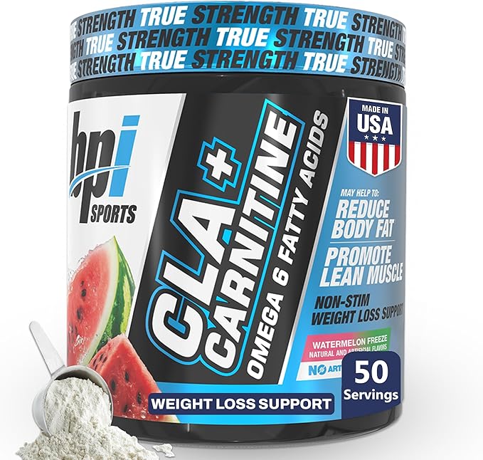 BPI Sports CLA+Carnitine ? CLA L Carnitine &amp Linoleic Acid ? L Carnitine Supplement for Weight Loss Metabolism &amp Lean Muscle ? Caffeine Free ? Watermelon Freeze ? 50 Servings ? 12.34 oz