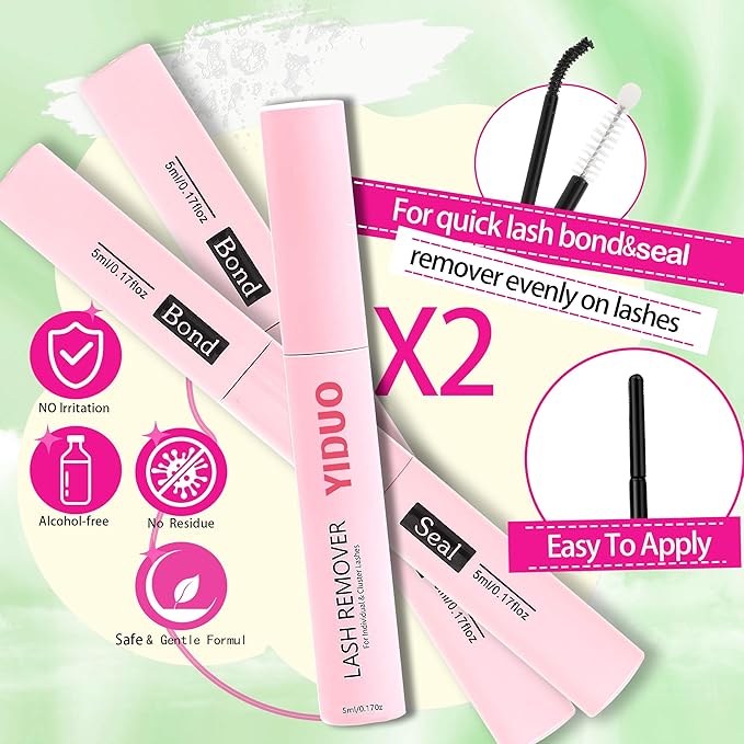 6 Box Mix Lashes Clusters Kit Gift Packs 1686Pcs with 2X Bond&ampSeal Volume Mega/Bottom Soft Extension False Eyelash D Curl Wispy Natural DIY Individual Fake Eyelashes for Beginners Bulk Pack