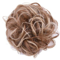 Hair Accessories 1 Pack Synthetic Donut Bun Messy Bun Hair Slices Curly Wavy Headbands Women Bun Wig Synthetic Wig Hair Extensions Hair Pieces For Women(12H24)