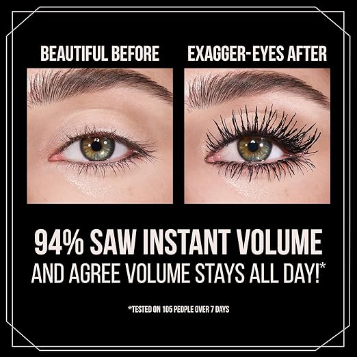 Charlotte Tilbury Exagger-Eyes Volume Mascara - Gift Set Essential - Volumizing Mascara with 28-Hour Smudge-Proof &amp Flake-Proof Wear - Perfect for Pairing with Makeup Favorites