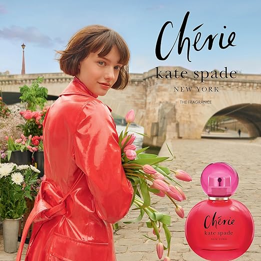 kate spade new york Cherie 3 Piece Eau de Parfum Gift Set (Eau de Parfum Spray Perfumed Body Lotion Travel Spray)