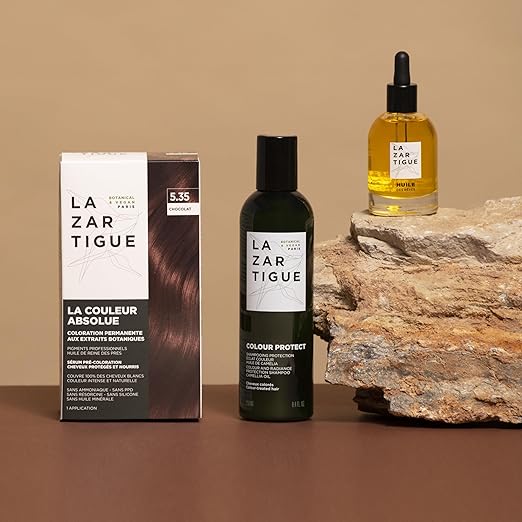 Lazartigue La Couleur Absolue Permanent Hair Color with Botanical Extracts Coloring Kit Vegan Cruelty-Free Ammonia-Free