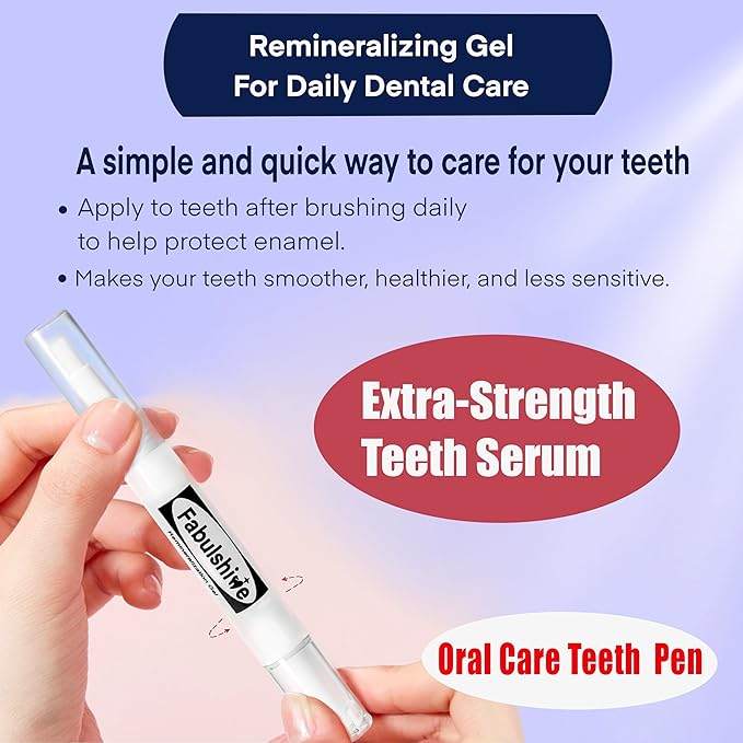 Teeth Whitening Gel Kit Refill Pack 10ml Whitening Gel Syringe + 2ml Remineralizing Gel Pen 25 Uses American Powerful Teeth Whitener