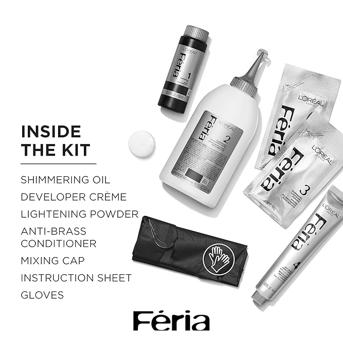 L'Oreal Paris Feria Multi-Faceted Shimmering Permanent Hair Color C74 Intense Copper Hair Dye Kit Pack of 2