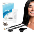 Godefroy Hair Color Tint Kit for 100% Gray Coverage Natural Black 20 Applications Long-Lasting Root Touch-Up for Men &amp Women Pre-Measured Capsules No Waste DIY Salon-Quality Results at Home