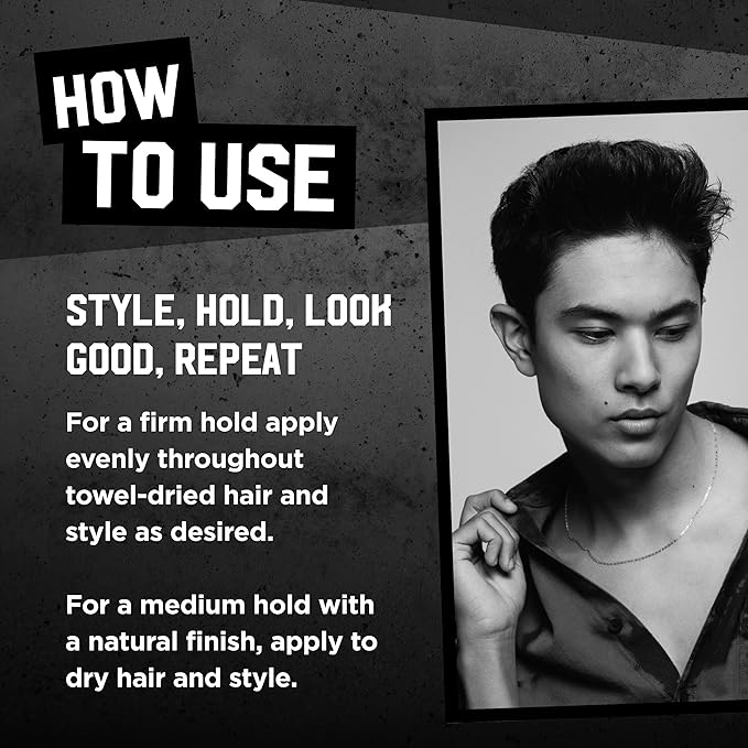 TIGI Bed Head for Men Pure Texture Hair Molding Paste - Use for Texture &amp Separation - Versatile Cream-to-Paste Fusion - For Men's Hairstyles - Use on Damp &amp Dry Hair - 2.93 oz (2 Pack)