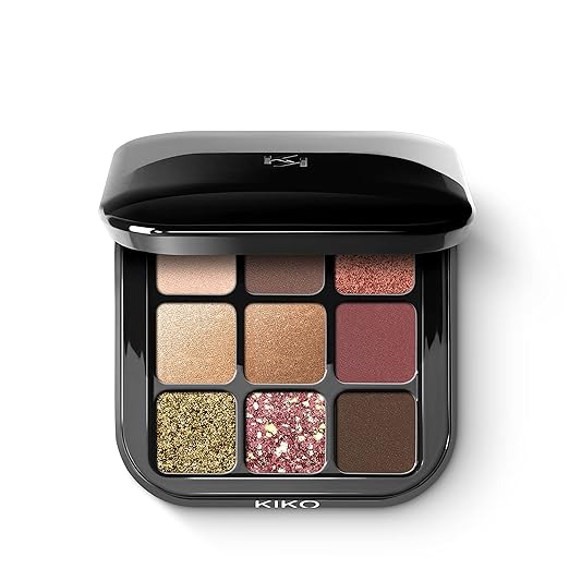 Kiko Milano Glamour Multi Finish Eyeshadow Palette | 9 Eyeshadows In Different Finishes