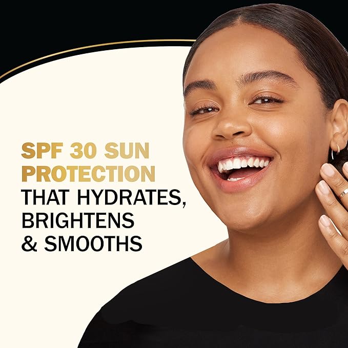 Olay Facial Moisturizing Lotion SPF 30 Total Effects for Dry Skin 7 Benefits including Minimize Pores Anti-Aging 1.7 oz