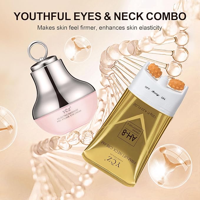 Ycz Neck-Eye Care Tightening &amp Revitalizing Set -Smooth of Fine Lines Eye &amp Neck Treatment Skin Moisturizer Deep Moisturizing Skincare