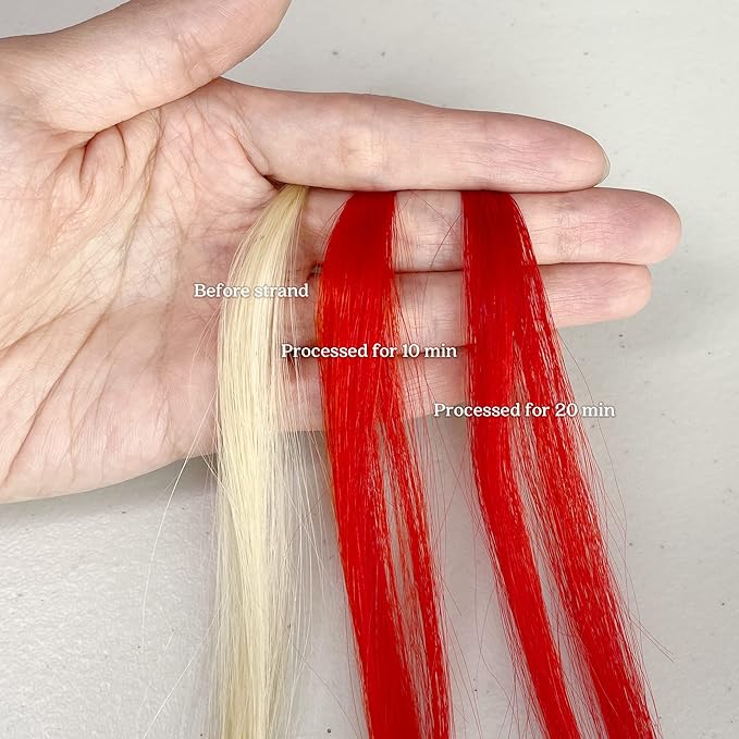 Pallure Color Pigment Refresher Mask Semi Permanent Hair Color Depositing Conditioner 8.5 Oz Fiery Red