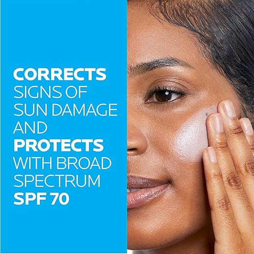 La Roche-Posay Anthelios UV Correct Sunscreen Moisturizer SPF 70 Daily Anti-Aging Face Moisturizer with Sunscreen and Niacinamide to Even Skin Tone &amp Fine Lines Sun Protection for Sensitive Skin