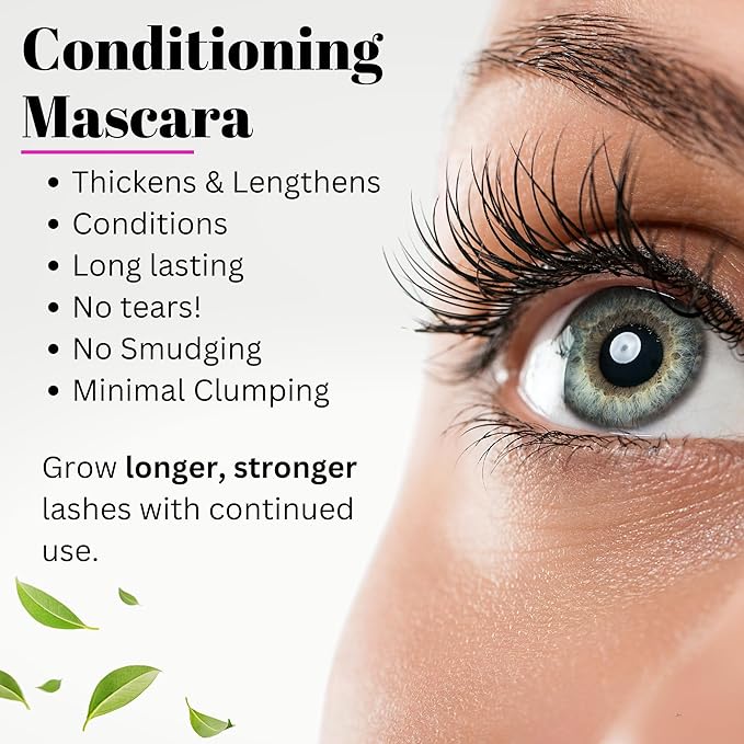 Fifth &amp Skin BETTER'N UR LASHES Natural Mascara | 100% Natural (Black) Organic - Vegan - Gluten Paraben Nut Lead Dye FREE
