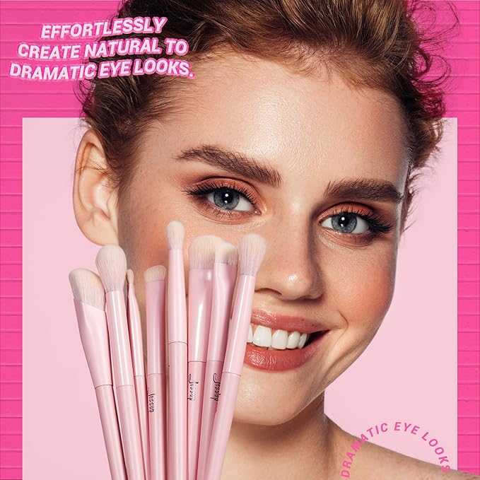 Jessup Pink Makeup Brushes Set 14Pcs Make up Brushes Premium Vegan Foundation Concealer Blush Eyeshadow Eyeliner Powder Highlighter Blending Face Brush Set T495