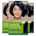 Clairol Natural Instincts Demi-Permanent Hair Dye 2BB Blue Black Hair Color Pack of 3