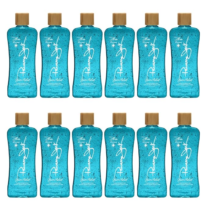 Panama Jack Burn Relief Gel - After Sun Topical Analgesic Cools &amp Soothes Sunburns Insect Bites Cuts &amp Scrapes Contains Aloe and Menthol 8 FL OZ