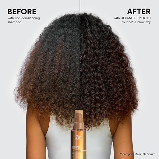 Wella Professionals ULTIMATE SMOOTH Intense Mask with Deep Nourishment | Treatment for Dry Frizzy Hair | Smooths &amp Adds a Silky Shine | With Squalane &amp Omega 9 | Color Safe