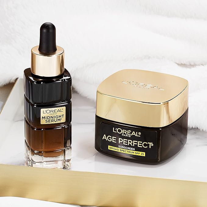 LOreal Paris Age Perfect Cell Renewal Anti-Aging Day Moisturizer with Broad Spectrum SPF 25 Sunscreen Antioxidants and Vitamin E 1.7oz