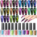 Major Dijit 10 Colors Cat's Eye Nail Polish Set 7.5ml/Bottle - Easy to Create 3D Glitter Effect - Long Lasting and Fast Drying - Salon Level Nail Art Experience