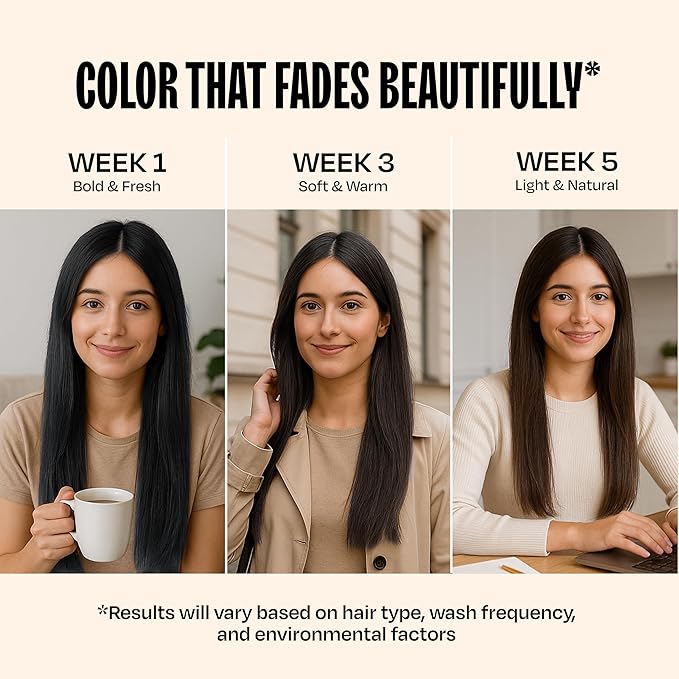 Overtone Semi Permanent Hair Color Conditioner Black Velvet 8 oz Nourishing Damage-Free Color Depositing Mask for All Hair Types with Shea Butter &amp Coconut Oil Vegan &amp Cruelty-Free