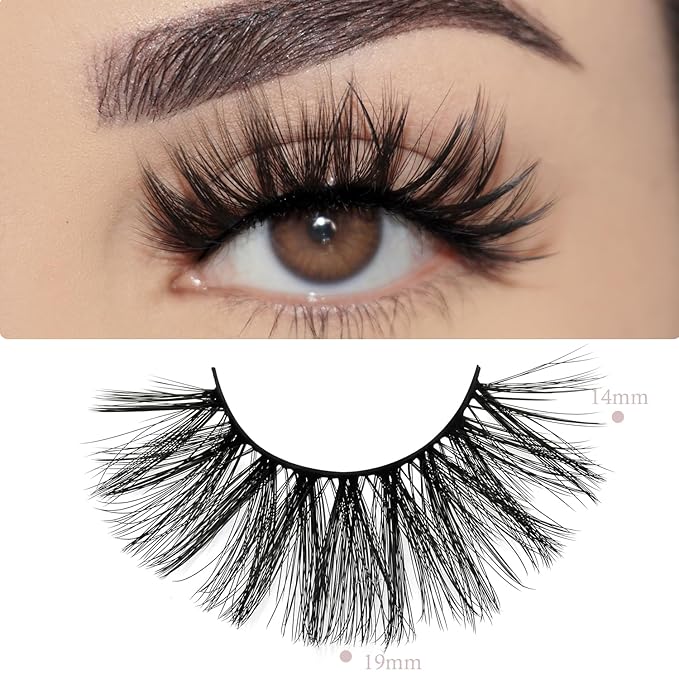 Wholesale Lashes 3D Faux Mink Eyelash Bulk 18mm Handmade Reusable Eye Lash Dramatic Fluffy False Lash with Glitter Portable Packing (30 pairs - A10)