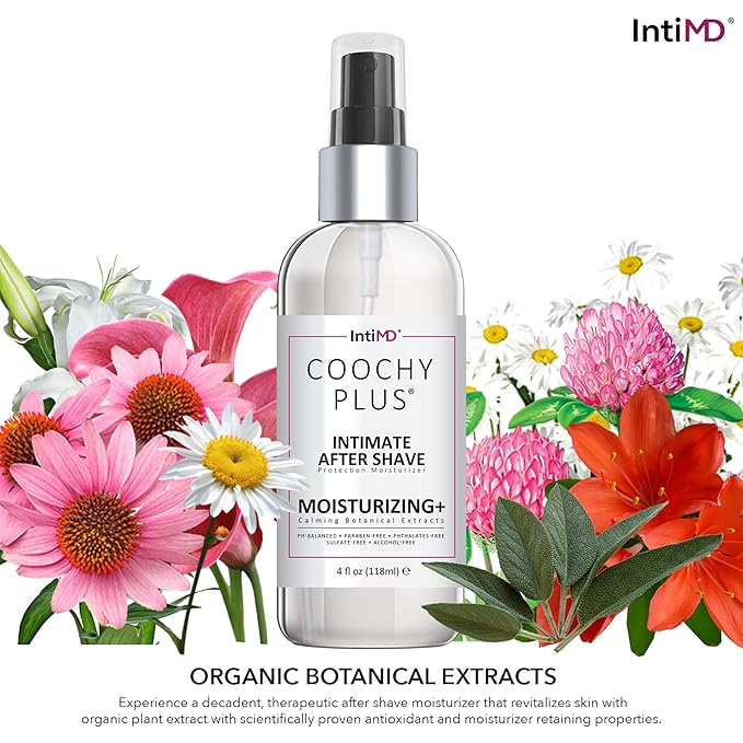 IntiMD Coochy Plus HydroLock Moisturizing + 3-Steps Kit Intimate Shave Gift Set: Nouria Pre-Shave Elixir Oil + Coochy Plus Shave Cream The Origin + Coochy Plus After Shave Protection Mist