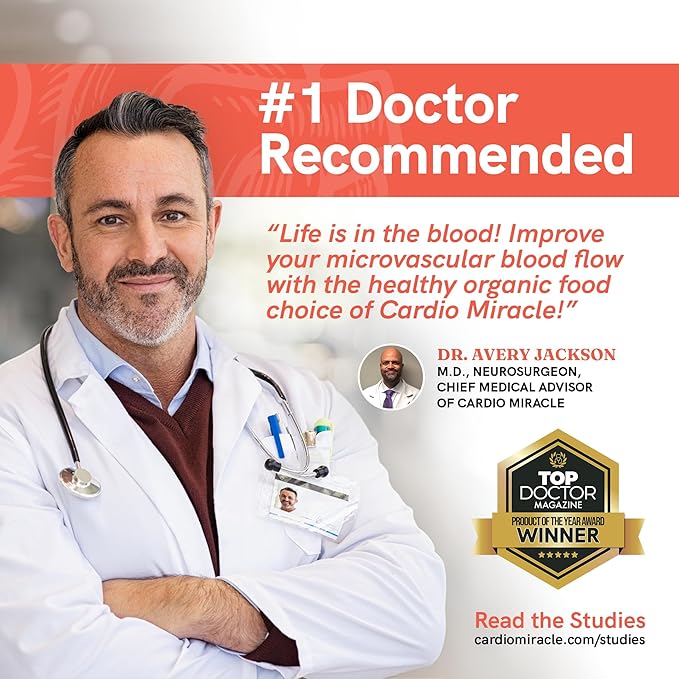 Cardio Miracle Nitric Oxide Supplement with Super Beets 90 Servings - Beet Root Powder with L-Arginine to Support Circulation Blood Flow Energy Endurance Stamina &amp Heart Health for Men and Wom